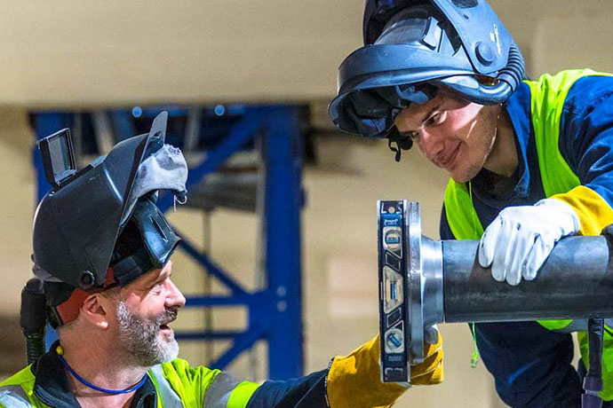 Vvs-montörer på Bravida