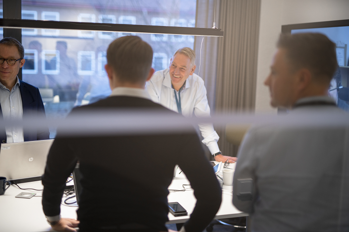 Medarbetare i ett möte