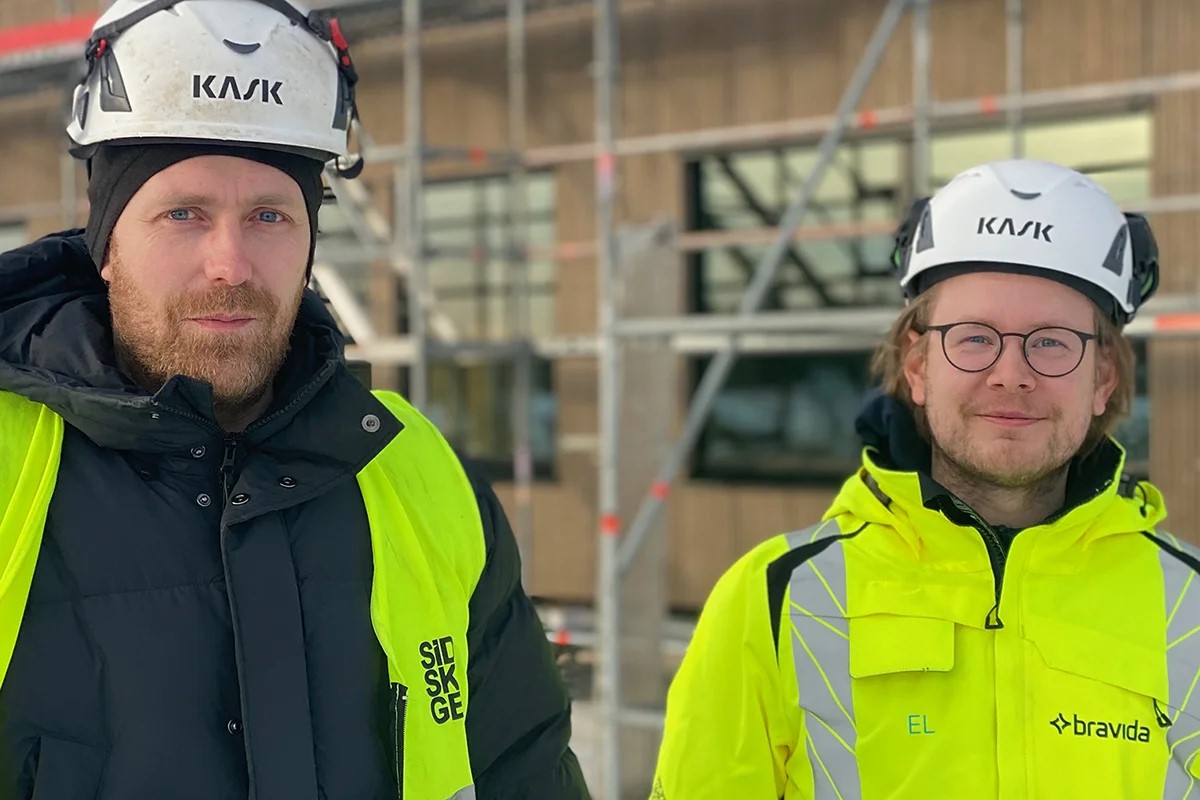 Bravida vid Byggfaktas nya kontor i Ljusdal 