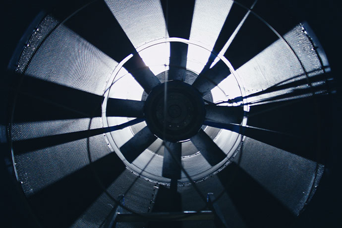 En ventilationsfläkt